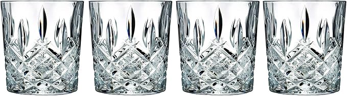 Marquis by Waterford Markham Double Old Fashion Set of 4, 11 oz, Clear
