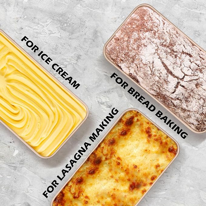 Leonyo 6 Pack Non-Stick 9x5IN Stainless Steel Bread Loaf Pan, Rose Gold | Metal Sandwich Bread Loaf Pans, Bread Pan Tins for Homemade Meatloaf Cakes Brownies Lasagnas, Dishwasher Oven Safe