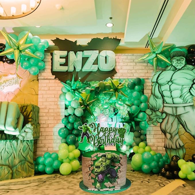 "HLK Happy Birthday Cake Topper – Vibrant, Durable & Reusable | Perfect for Parties – Add a Spark to Your Celebration! Order Today for a Memorable Event!"