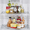LAMU Lazy Susan Turntable Organizer for Refrigerator Organizers and Storage Fridge Organization, Condiment Organizer for Kitchen, Table Top, Cabinet, Pantry, Countertop, 14.56''x11'', 2 Pack