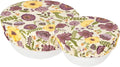 Now Designs Adeline Save It Reusable Cotton Bowl Covers 7.5 and 9.25 inch, Set of 2