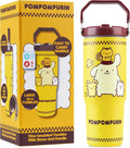 Get Trend Hello Kitty Pompompurin 30oz Tumbler with Handle and Straw, Kids Stainless Steel Insulated Water Bottle,BPA-Free,Leak-Proof, Cold for 12h, Hot 5h, Kawaii Gifts for Girls(Yellow Pompompurin)