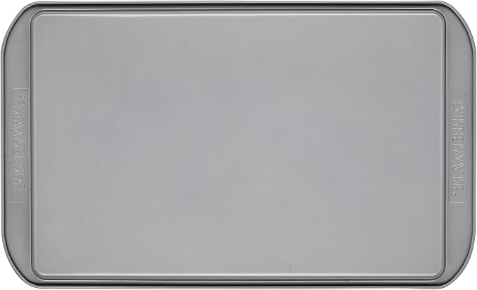 Farberware Nonstick Bakeware 11-Inch x 17-Inch Cookie Sheet Pan Set, 2-Piece, Gray