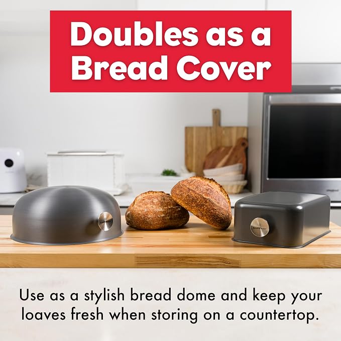 Brod & Taylor Ultralight Baking Shell for Sourdough Bread (Boule) – No Preheating Needed for Crispy Crust and Even Baking