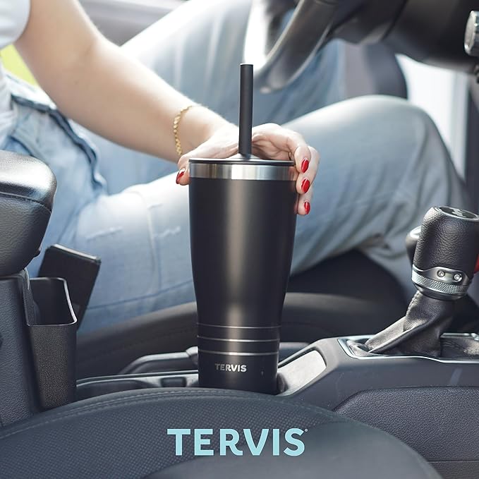 Tervis Traveler Peanuts - Ho Ho Ho Christmas Triple Walled Insulated Tumbler Travel Cup Keeps Drinks Cold & Hot, 30oz with Straw Lid, Stainless Steel