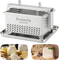 Tofu Press Stainless Steel Tofu & Cheese Press - Quick Water Removal in 10-30 Mins - Perfect for Silken, Firm, or Extra Firm Tofu - BPA Free & Dishwasher Safe Food Strainers(6.6 * 4.7)