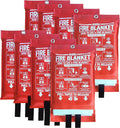 Fire Blanket for Home and Kitchen,40" x 40",8 Pack,Emergency Fire Blanket