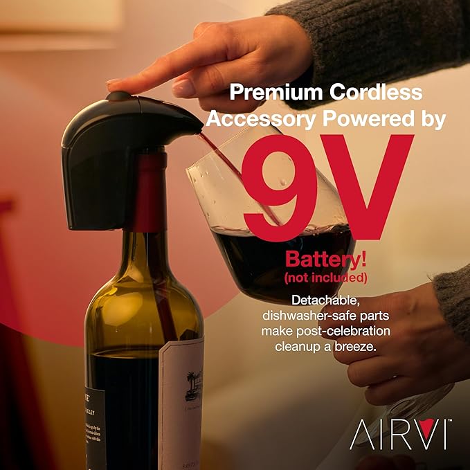Automatic Wine Dispenser - Electric Aerator Pourer Spout and Decanter, Hands-Free, No-Spill, No-Drip – Enhances Aroma and Flavor – Premium Gifts, Accessories for Wine Lovers, Drinkers