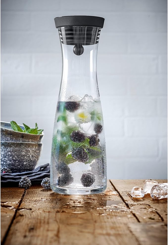 WMF Basic Water Decanter 1L, Black, 14 x 38 x 13.7 cm