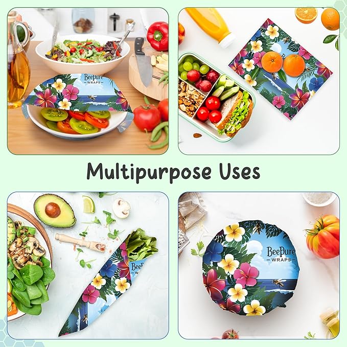 Reusable Beeswax Food Wrap Roll – Bees in Paradise