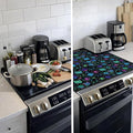 Decorative Electric Stove Top Covers, Heat Resistant Silicone Stove Cover Mat, Stove Top Protectors for Electric Flat Glass Stoves, Adds Extra Counter Space for Small Kitchens and Apartments