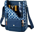Picnic at Ascot Original Insulated Wine and Cheese Cooler Bag - Designed, Assembled & Quality Approved in the USA