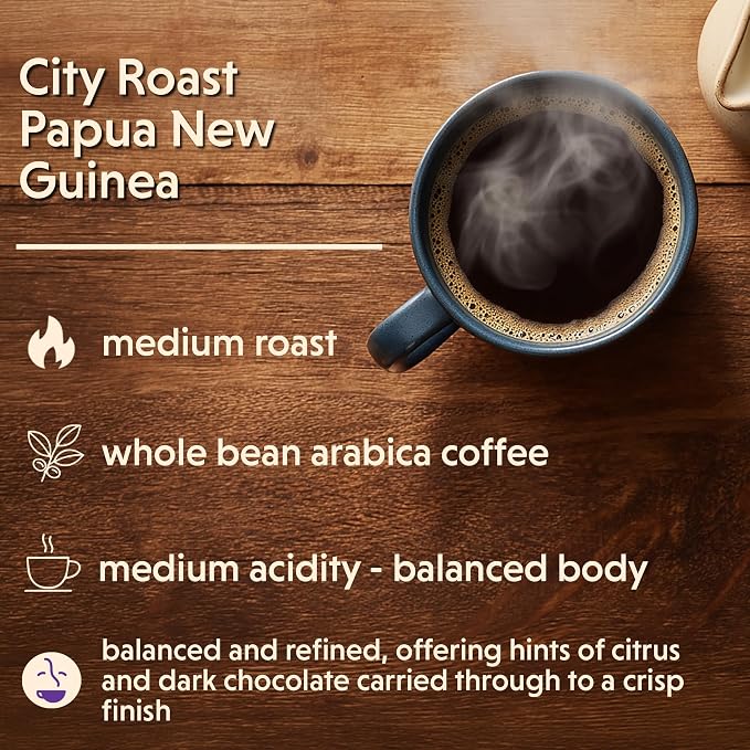 Coffee Bean Direct City Roast Costa Rican, Whole Bean Coffee, Arabica Coffee, Medium Roast, 2.5 Pound Bag (Pack of 1)