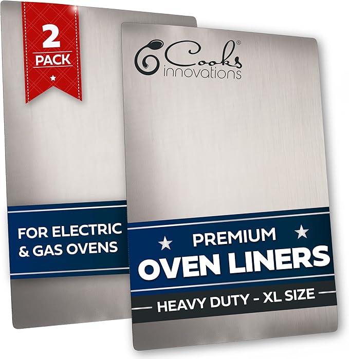 Cooks Innovations Non-Stick Oven Protector Mat - Heavy Duty Nonstick Oven Rack Liners to Protect Convection, Electric, Gas, & Microwave Ovens - BPA & PFOA Free Heat Resistant Baking Mat