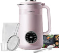 KIDISLE 8 in 1 Nut Milk Maker Blender, 32oz Homemade Soy, Almond, Oat, Coconut, Plant Based and Non Dairy Beverages, Automatic Soybean Machine With Delay Start/Keep Warm/Boil Water, Pink