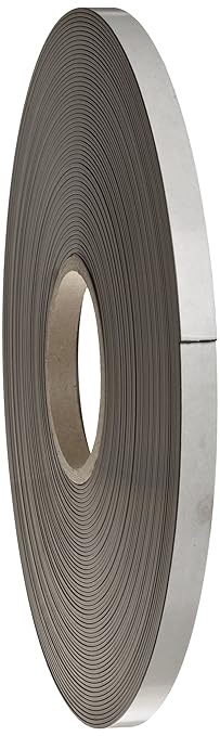 Master Magnetics Flexible Magnetic Tape - Magnet Strips with Strong Adhesive Backing for Walls, Boards, Signs, and More - 0.0625" Thick - 0.5" W - 100 Ft - 1 Roll
