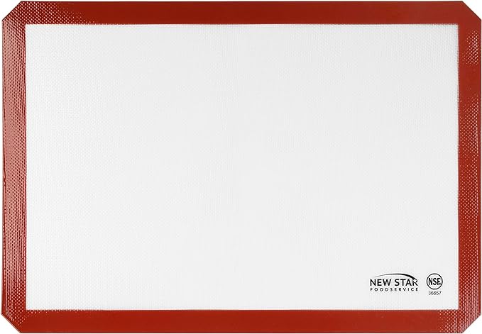 New Star Foodservice 36657 Commercial Grade Silicone Baking Mat Non Stick Pan Liner, 14 x 20 inch (Two-Thirds Size)