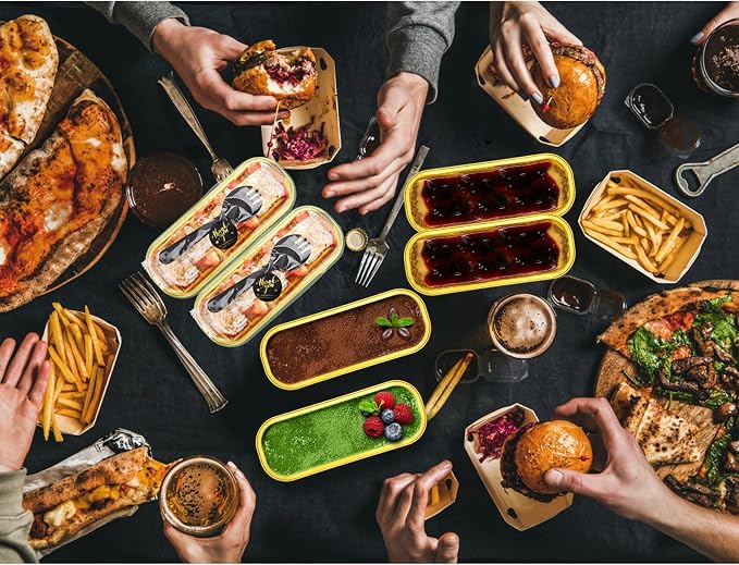 25Pack Aluminum Foil Mini Loaf Pans With Lids, 6.8 Oz Rectangle Baking Cups, Muffin Tins, Disposable Baking Tins, Mini Pans -Black In Gold