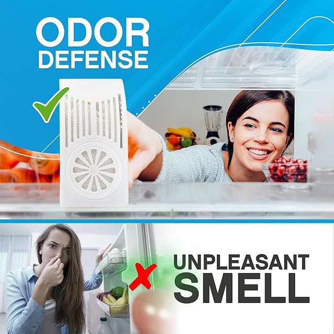 NonScents Shoe & Refrigerator Deodorizer Bundle - 2 Pack (4 Count) Shoe Odor Eliminator & 2 Refrigerator Deodorizer - Powerful, Reusable Odor Absorbers for Shoes, Fridge, Closets - Unscented Freshness