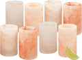 Deco Himalayan Salt Shot Glasses (8 Pack) - Hand-Carved 3" All-Natural Pink Salt Tequila Shooters Set - Mess-free way to add salty flavor to any shot - Great for Cinco De Mayo Parties & Home Bars