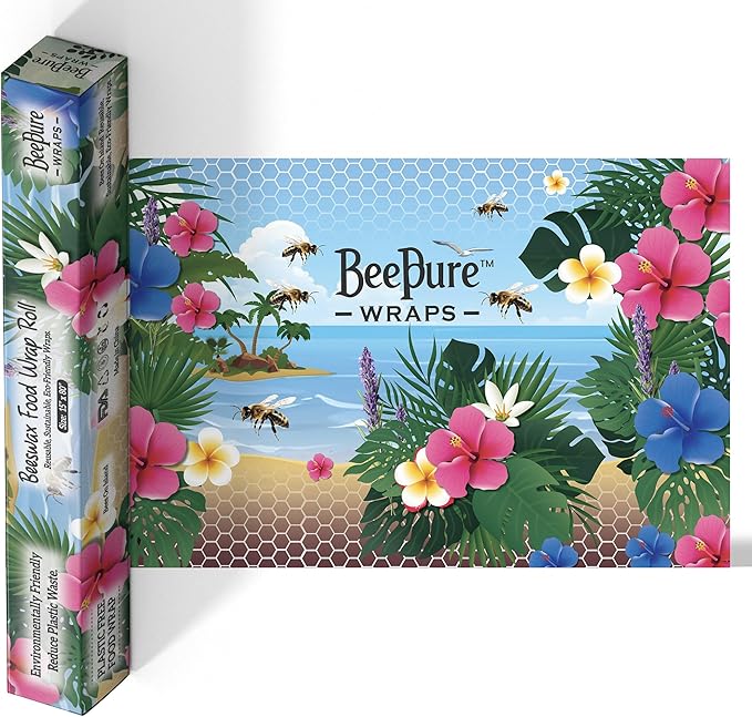 Reusable Beeswax Food Wrap Roll – Bees on Island