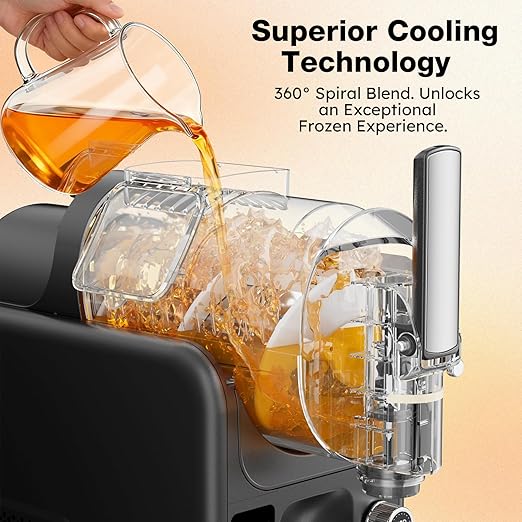 Slushie Machine for Home, 85oz Slushy and Ice Cream Maker No Ice Needed, Frozen Drink Maker with 5 Presets, Quiet, Auto-Clean, LED Display, Slushy Machine for Margaritas,Milkshakes,Frappés and More
