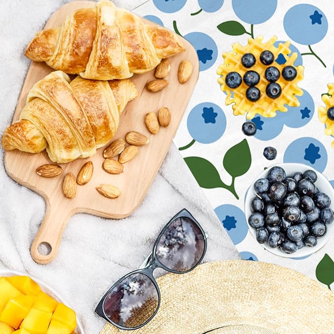 Whaline 240Pcs Fruit Wax Paper Summer Lemon Pineapple Strawberry Deli Wrap 11.8 Inch Colorful Blueberry Kiwi Sandwich Waterproof Greaseproof Picnic Liners for Party Kitchen Supplies