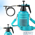 Aurelema Personal Mister, 2 in 1 Water Spray Bottle with 3.3ft Extend Mist Line/Neoprene Jacket/Strap, Portable Handheld Pump Spray Bottle for Outdoor Cooling, Hiking, Garden, Pet(Blue,2L)