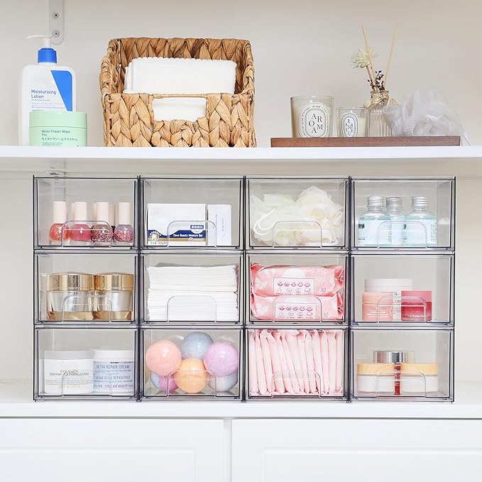 Vtopmart 4 Pack Drawers and 4 Pack Under Sink Organizer