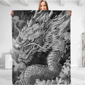 Majestic Dragon Plush Throw Blanket - Soft, Comfy, Lightweight, Warm, and Fuzzy - Ideal Gift for Men and Boys - Perfect for Couch, Bedroom, Travel, Bed - 50x40 inches