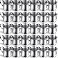 Bokon 36 Pcs Stainless Steel Bell Creamers 3 oz Creamer Pitcher for Serving Milk Coffee Cream Syrup Sugar Bell Shaped Container Espresso Shot Frothing Pitcher Cup for Restaurant Cafes Home