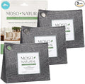 Moso Natural Air Purifying Bag 600g (3 Pack) Premium Bamboo Charcoal Odor Absorber | Pet Odor Eliminator for Home | Room Deodorizer for Large Spaces, Bedroom, Kitchen, Basement | Charcoal Bags