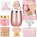 Awfrky 40th Birthday Gifts for Women, 40 Year Old Birthday Gifts for Women, 40th Birthday Gifts Basket for Best Friends Female Sister Mom Wife Daughter Her Girlfriend Coworker Bestie