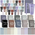 Shellwei 90 Pcs Employee Appreciation Gifts Bulk 24 oz Thank You Tumbler with Lid and Straw Mini Spiral Notebooks and Pens Appreciation Gifts for Team Employee Coworkers Teacher (Teamwork)