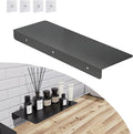Metal Kitchen Refrigerator Gap Partition Countertop Gap Extension Board, Refrigerator Side Partition, Gap Covers Between Countertop And Walls, No Drill (Black, 15.75 * 7.87nch)