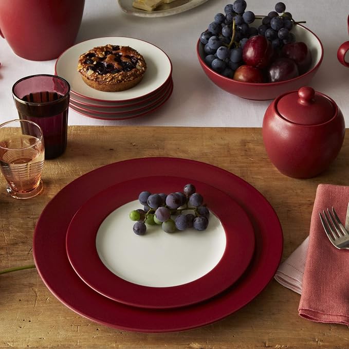 Noritake Colorwave Raspberry 4-Piece Square Place Setting, Service for 1