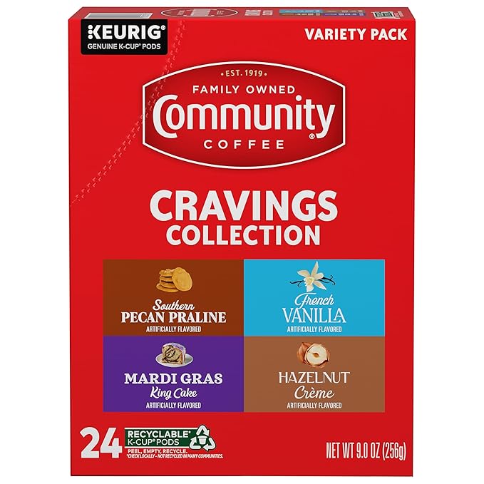 Community Coffee Cravings Collection Variety Pack, 24 ct K-Cup® Pods (Pack of 1)