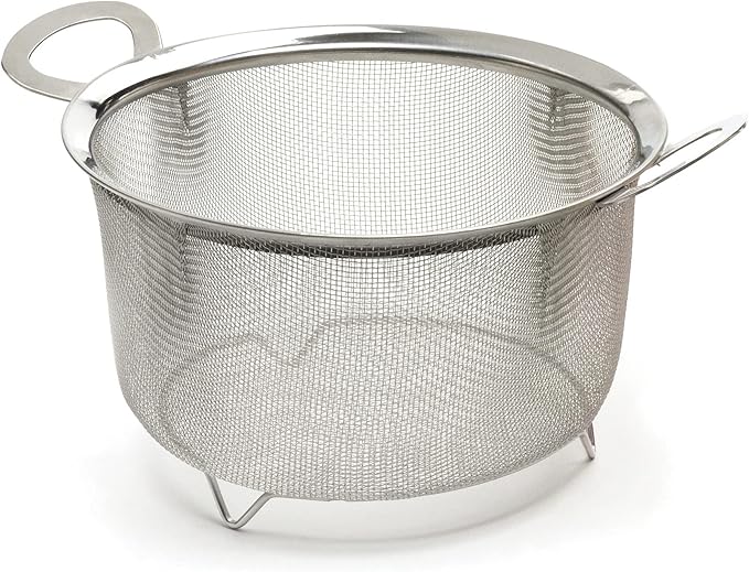 RSVP International Endurance Kitchen Collection Stainless Steel Mesh Strainer, 3 Quart