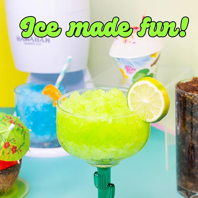 Hawaiian Shaved Ice Green Apple Syrup - Nut Soy Dairy Free - Flavor Fluffy & Crunchy Snow Cones - Shelf Stable - Makes 8 Servings - 16 ounces