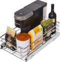HOLDN’ STORAGE Heavy-Duty Premium Collection Pull Out Cabinet Organizer – Cabinet Drawer Slide Outs –Lifetime Limited Warranty – Basket Size 11" W x 21" D x 5" H, Anti-Rust Chrome Finish