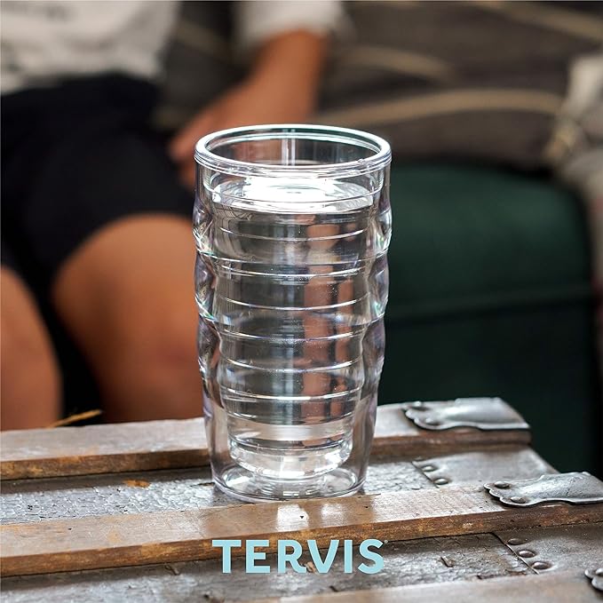 Tervis Ice Popsicle Collection Made in USA Double Walled Insulated Tumbler Travel Cup Keeps Drinks Cold & Hot, 10oz Wavy - 4pk, Assorted