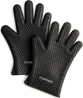 Cuisinart Heat Resistant Silicone Grilling Gloves for Indoor and Outdoor Cooking, Grilling, One Size