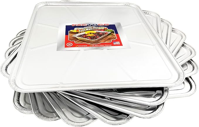 Pactogo Disposable Aluminum Foil Oven Liner 18.5" x 15.5" (Set of 10)