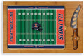 PICNIC TIME NCAA Icon Glass Top Cutting Board & Knife Set, Cheese Boards Charcuterie Boards, Serving Platter, (Parawood & Bamboo)