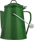 COLETTI Classic Camping Kettle 60 oz — Tea and Camp Kettle, NO Aluminum or Plastic, Ideal for Boiling Water [Green Enamel]