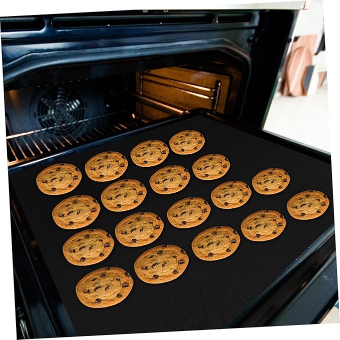 PRETYZOOM 9pcs Non-stick Oven Liners and Reusable Baking Mats for Grilling Cooking and Baking High-temperature Resistant and Easy to Clean for Use