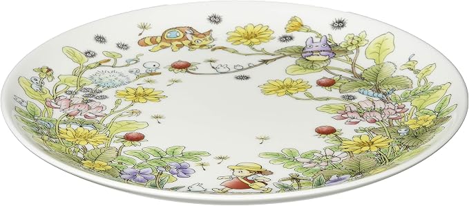 Noritake T50116A/4660-3 My Neighbor Totoro Plate 9.1 inches (23 cm), Snake Strawberry Hen, Microwave Safe, 1 Piece