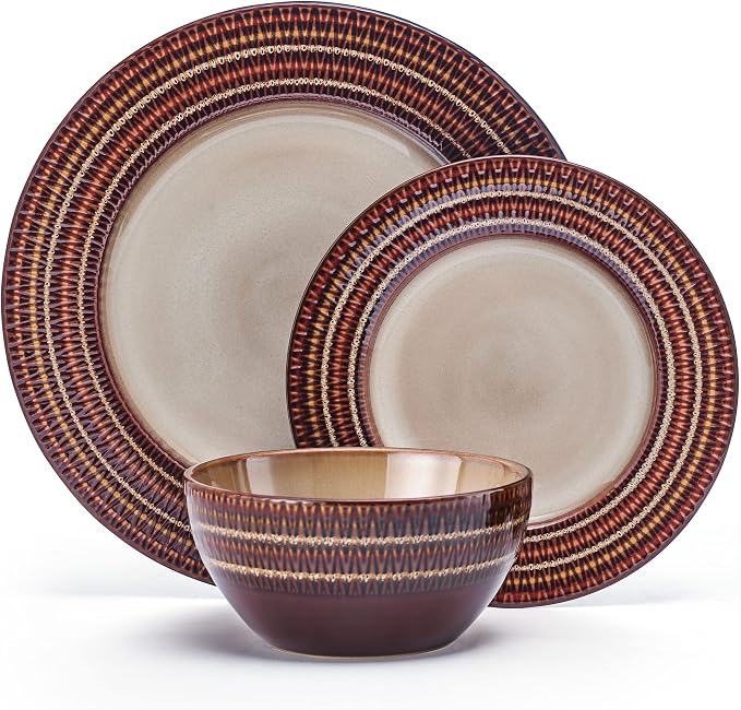 Pfaltzgraff Skylar 12 Piece Dinnerware Set, Service for 4