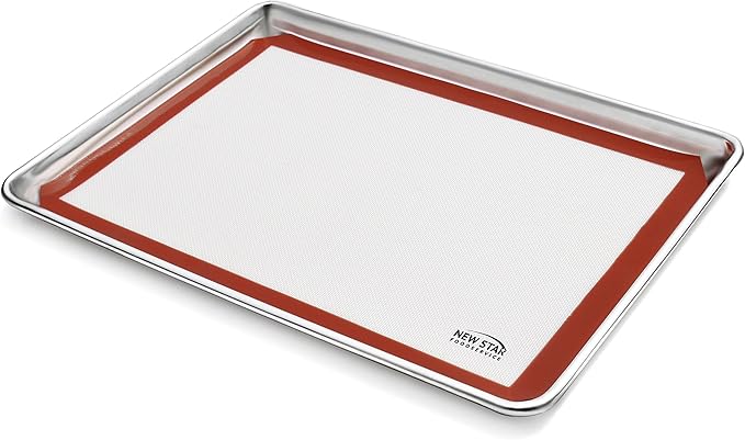 New Star Foodservice 36657 Commercial Grade Silicone Baking Mat Non Stick Pan Liner, 14 x 20 inch (Two-Thirds Size)