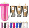 Frost Buddy Togo Buddy 30 oz Stainless Steel Vacuum Insulated Tumbler To Go Coffee Cup – Iced Coffee Cups, Iced Coffee Sleeve, Travel Mug, Thermal Cup for Hot & Cold Drinks, Dunkin Cup (Love Sparks)